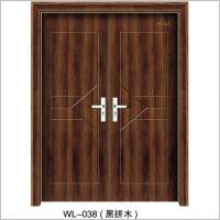 WL-038(黑拼木)钢木室内门