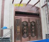 上海别墅铜门报价|中国十大铜门|玻璃铜门图片