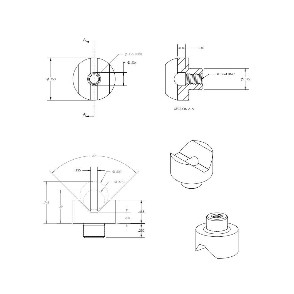 Bal-tecVEE块圆柱形柱式安装V型块计量校准使用VB-375-CP